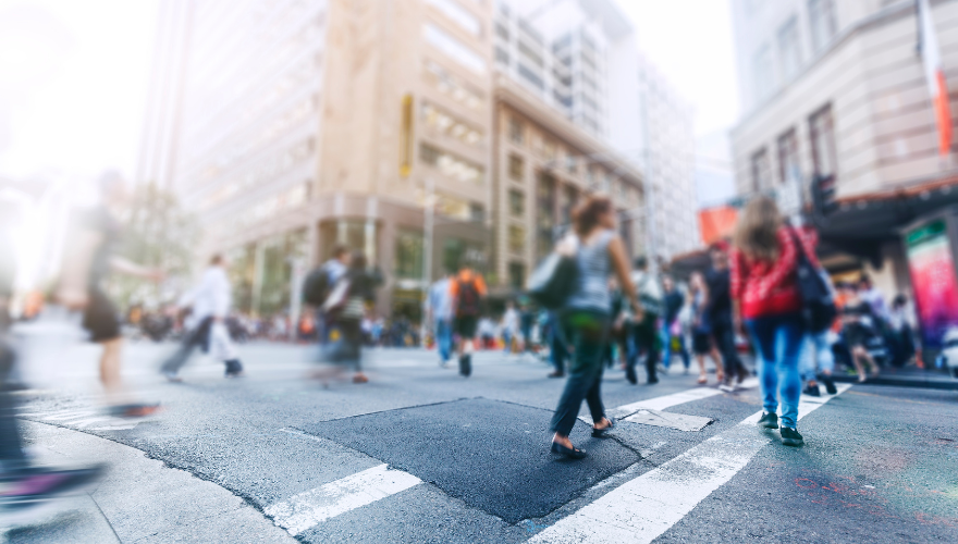 People walking in the streets