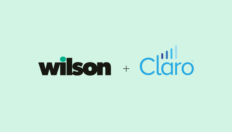 Image of the Wilson and Claro Analytics logos