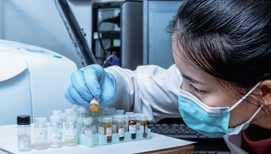 Photo of a woman in biotech